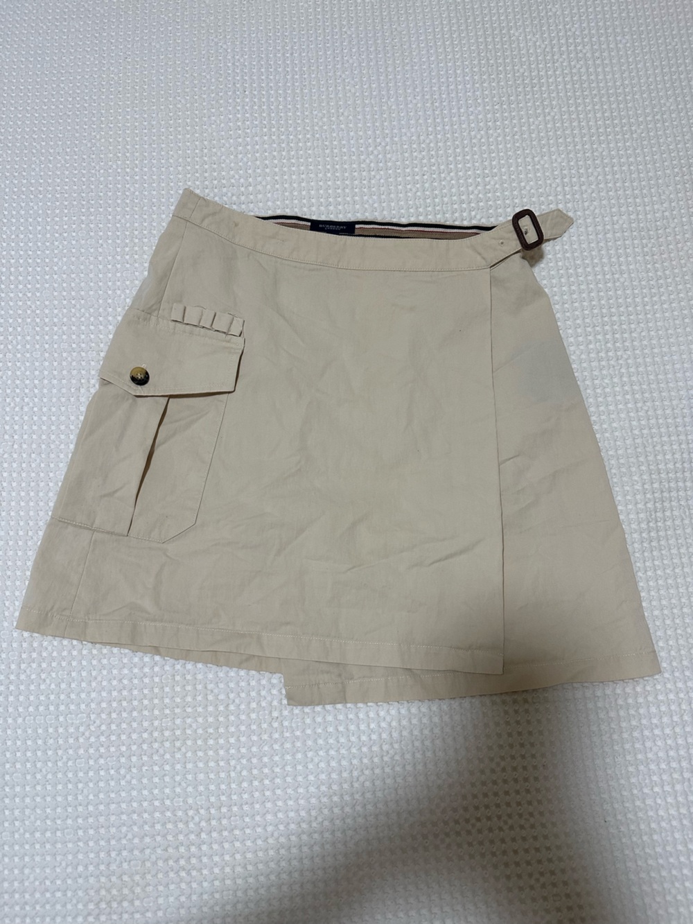 Burberry Vintage Cargo Wrap Skirt with Side Pocket
